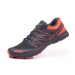 Salomon S-LAB Sense Speed Trail Running Shoes In Gray Orange