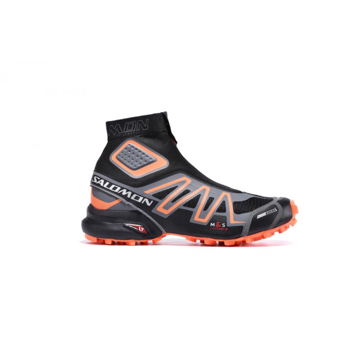 Men's Salomon Snowcross CS Trail Running Black Orange-Salomon Snowcross vest