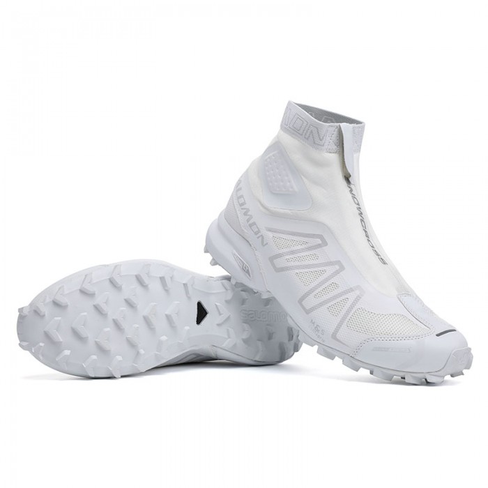 Men's Salomon Snowcross CS Trail Running Shoes White-Salomon 