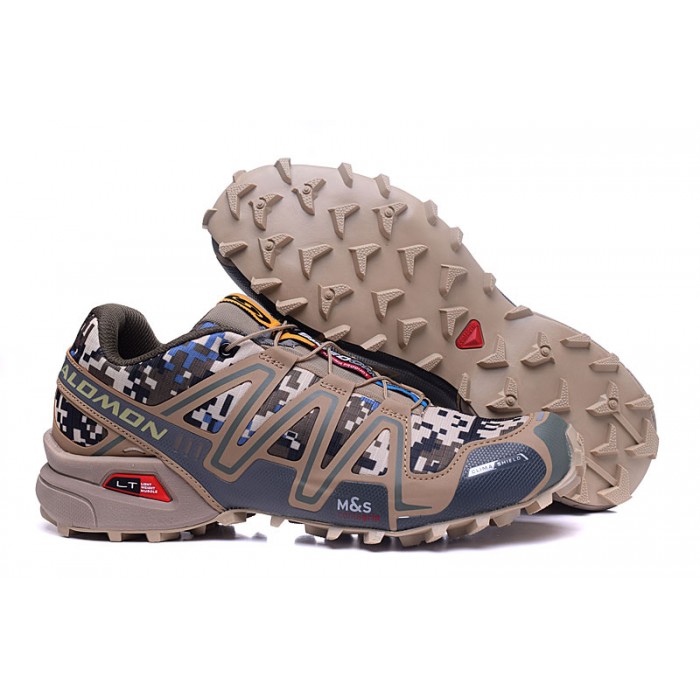 Salomon Speedcross 3 CS Trail Shoes In Army Brown For Men