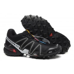 Men's Salomon Speedcross 3 CS Trail Running Shoes In Black Fluorescent