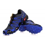 Men's Salomon Speedcross 3 CS Trail Running Shoes In Blue Grey