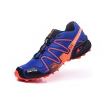 Men's Salomon Speedcross 3 CS Trail Running Shoes In Blue Orange