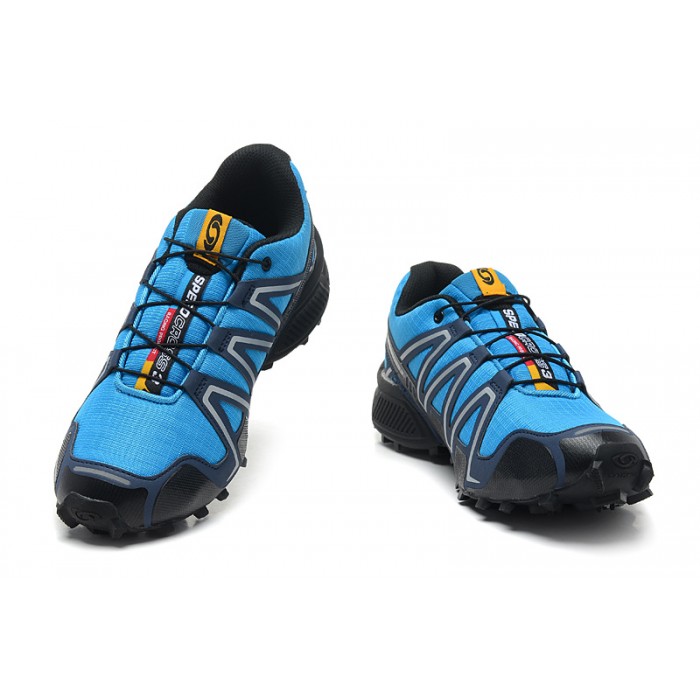 Men's Salomon Speedcross 3 CS Trail Running Shoes Blue Silver-New York ...