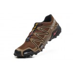 Men's Salomon Speedcross 3 CS Trail Running Shoes In Brown