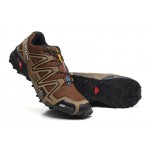 Men's Salomon Speedcross 3 CS Trail Running Shoes In Brown