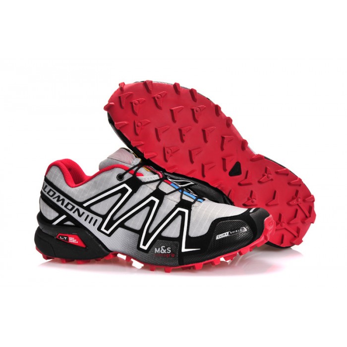 Men's Salomon Speedcross 3 CS Trail Running Shoes In Grey Black