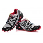 Men's Salomon Speedcross 3 CS Trail Running Shoes In Grey Black