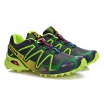 Men's Salomon Speedcross 3 CS Trail Running Shoes In Grey Green