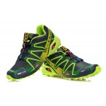 Men's Salomon Speedcross 3 CS Trail Running Shoes In Grey Green