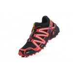 Men's Salomon Speedcross 3 CS Trail Running Shoes In Red Black