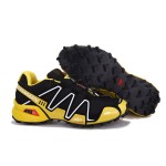 Men's Salomon Speedcross 3 CS Trail Running Shoes In Yellow Black