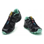 Women's Salomon Speedcross 3 CS Trail Running Shoes In Black Lake Blue