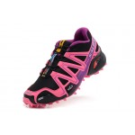 Women's Salomon Speedcross 3 CS Trail Running Shoes In Black Pink