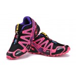 Women's Salomon Speedcross 3 CS Trail Running Shoes In Black Pink