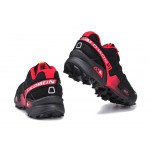 Women's Salomon Speedcross 3 CS Trail Running Shoes In Black Red