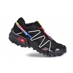 Women's Salomon Speedcross 3 CS Trail Running Shoes In Black Silver