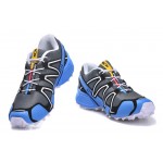 Women's Salomon Speedcross 3 CS Trail Running Shoes In Gray Blue