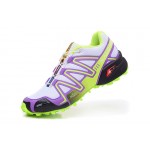 Women's Salomon Speedcross 3 CS Trail Running Shoes In Grey Purple