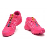 Women's Salomon Speedcross 3 CS Trail Running Shoes In Rose Red Silver