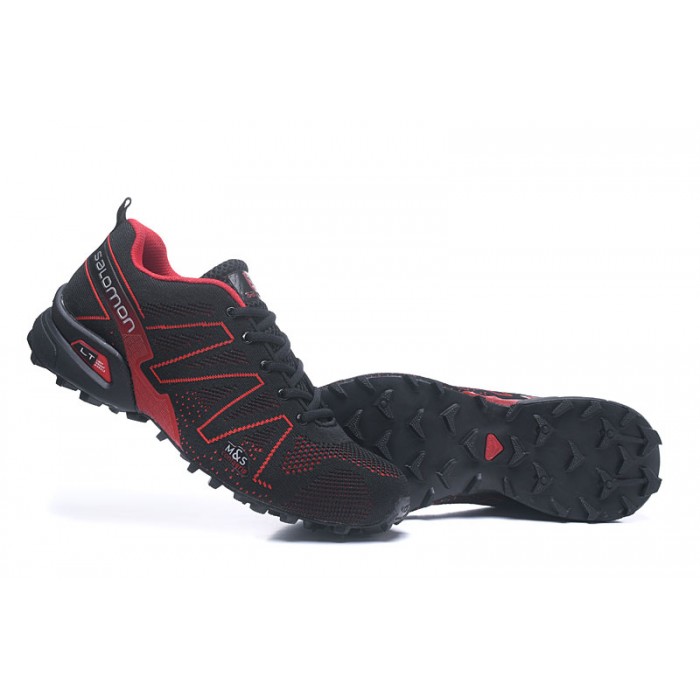 Men's Salomon Speedcross 3 Adventure Shoes Black Red-Salomon Speedcross ...