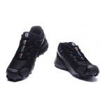 Men's Salomon Speedcross 4 Trail Running Shoes In Black