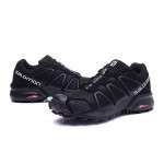 Men's Salomon Speedcross 4 Trail Running Shoes In Black