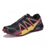 Men's Salomon Speedcross 4 Trail Running Shoes In Black Orange