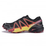 Men's Salomon Speedcross 4 Trail Running Shoes In Black Orange