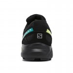 Men's Salomon Speedcross 4 Trail Running Shoes In Black Yellow Green