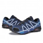 Men's Salomon Speedcross 4 Trail Running Shoes In Deep Blue