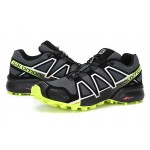 Salomon Speedcross 4 Trail Running Shoes In Fluorescent Green Black For Men
