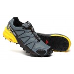 Salomon Speedcross 4 Trail Running Shoes In Grey Black For Men