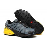 Salomon Speedcross 4 Trail Running Shoes In Grey Black For Men