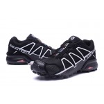 Women's Salomon Speedcross 4 Trail Running Shoes In Black White