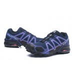 Women's Salomon Speedcross 4 Trail Running Shoes In Blue Purple