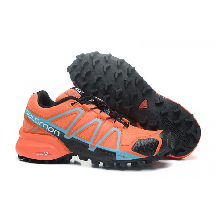 Women's Salomon Speedcross 4 Trail Running Shoes In Orange Black