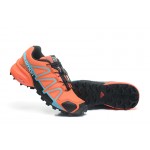 Women's Salomon Speedcross 4 Trail Running Shoes In Orange Black