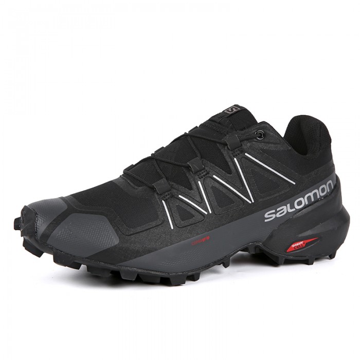 Men's Salomon Speedcross 5 GTX Trail Running Shoes Black-Salomon ...