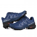 Salomon Speedcross 5 GTX Trail Running Shoes In Deep Blue