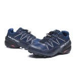 Salomon Speedcross 5 GTX Trail Running Shoes In Deep Blue White