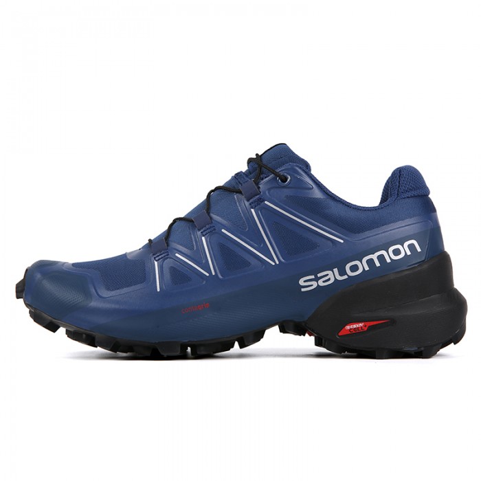Men's Salomon Speedcross 5 GTX Trail Running Shoes Deep Blue-Salomon ...