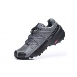 Salomon Speedcross 5 GTX Trail Running Shoes In Gray Black