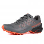 Salomon Speedcross 5 GTX Trail Running Shoes In Orange Gray