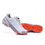 Salomon Speedcross 5 GTX Trail Running Shoes In White Grey