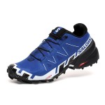 Men's Salomon Speedcross 6 Trail Running Blue White Shoes