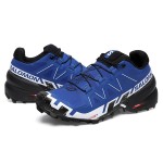 Men's Salomon Speedcross 6 Trail Running Blue White Shoes
