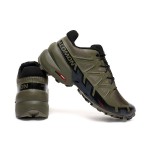 Men's Salomon Speedcross 6 Trail Running Gray Black Shoes