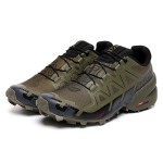 Men's Salomon Speedcross 6 Trail Running Gray Black Shoes