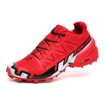 Men's Salomon Speedcross 6 Trail Running Red White Black Shoes